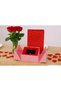 Rose Pattern Necklace in a Special Design Box with Steel Chain End Valentine's Day Special Day