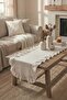 مفرش طاولة بنمط ريفي مزخرف 40×180 سم - 4