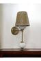 DIDIM METAL APPLIQUÉ DISTRESSED STATIC PAINTED RATTAN BROWN HAT CREAM COLOURED TILE TOP - REAR GLASS - 2