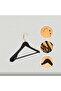 5-Piece Luxury Wooden Hanger Set with Silver American Hooks Thick Shoulder Coat Suit Shirt and Pants Hanger - 3