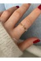 Limited Edition - Minimal Zircon Stone Bottom Adjustable Women's Ring - 4