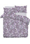 Santino 100% Cotton Double Duvet Cover Set - Fitted Sheet - 2