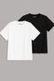 Solid Color Premium Oversize T-Shirt 2-Pack Black/White - 2