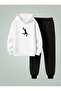 Children's Sweatshirt - Tracksuit Set (Hooded) Yukaridan Smaç Printed 3 Thread Raster Printed