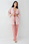 Women's Pink 3-Piece Dressing Gown Set-P9082