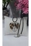 Heart Model Brown Chakra Stone Tree of Life Necklace – Wire Wrapped Necklace with Natural Stone-40Cm - 5