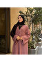 Buttoned Robe with Detailed Embellishments and Slits - 2