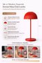 Modern Table and Night Lamp – Warm Led Light, Decorative Design with Metal Body - 5