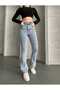 Linda Tall Flare Blue Snow Wash Spanish Jean Denim Pants - 2