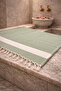 Diamond Peshtemal 100% Cotton Bath Towel, Peshtemal, Beach Towel Green Color - 3