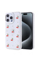 iPhone 15 Pro Max Case Glitter Transparent Pole Cover with Airbag Design - 6