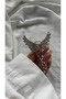 Stone Angel Wing Clasp with Pearl Pendant - Pearl Dangle Series - 3