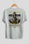 Hector 1 Mythology Back Printed White Oversize T-Shirt Men Women Cotton Crew Neck Tshirt