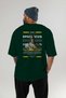 Spartacus 2 Mythology Back Printed Green Oversize T-Shirt Men Women Cotton Crewneck Tshirt - 5