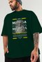 Medusa 2 Mythology Front Printed Green Oversize T-Shirt Men Women Cotton Crew Neck Tshirt - 3