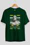 Zeus 3 Mythology Front Printed Green Oversize T-Shirt Men Women Cotton Crew Neck Tshirt - 2