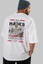 Hades 2 Mythology Back Printed White Oversize T-Shirt Men Women Cotton Crew Neck T-Shirt - 7