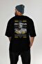 Zeus 2 Mythology Back Printed Black Oversize T-Shirt Men Women Cotton Crewneck Tshirt - 5