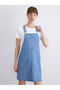 Timeless Clothing & Timeless Choices Square Roba Collar Jean Salopet Dress