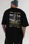 Medusa 4 Mythology Back Printed Black Oversize T-Shirt Men Women Cotton Crew Neck Tshirt - 6