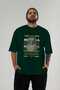 Medusa 2 Mythology Front Printed Green Oversize T-Shirt Men Women Cotton Crew Neck Tshirt - 5