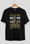 Hector 1 Mythology Front Printed Black Oversize T-Shirt Men Women Cotton Crew Neck Tshirt