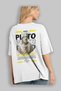 Plato 2 Mythology Back Printed White Oversize T-Shirt Men Women Cotton Crew Neck Tshirt - 3