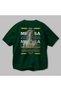Medusa 3 Mythology Back Printed Green Oversize T-Shirt Men Women Cotton Crewneck Tshirt - 3
