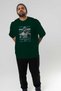 Poseidon 3 Mythology Front Printed Green Oversize T-Shirt Men Women Cotton Crew Neck Tshirt - 7