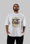Eros Mythology Front Printed White Oversize T-Shirt Men Women Cotton Crew Neck Tshirt - 6