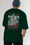 Hades 2 Mythology Back Printed Green Oversize T-Shirt Men Women Cotton Crew Neck Tshirt - 7