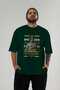 Dionysus 2 Mythology Front Printed Green Oversize T-Shirt Men Women Cotton Crew Neck Tshirt - 5