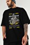 Zeus 1 Mythology Front Printed Black Oversize T-Shirt Men Women Cotton Crew Neck Tshirt - 3