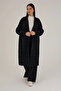Women's Shawl Collar Angora Textured Long Cardigan - 2