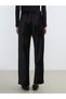 Black velvet women's pants with elastic waist from plus-store - 4