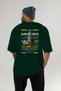 Ares 2 Mythology Back Printed Green Oversize T-Shirt Men Women Cotton Crew Neck Tshirt - 5