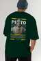 Plato 2 Mythology Back Printed Green Oversize T-Shirt Men Women Cotton Crew Neck Tshirt - 7