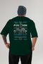 Poseidon 2 Mythology Back Printed Green Oversize T-Shirt Men Women Cotton Crew Neck T-Shirt - 2
