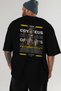 Odysseus 1 Mythology Back Printed Black Oversize T-Shirt Men Women Cotton Crew Neck Tshirt - 6