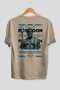 Poseidon 1 Mythology Back Printed Beige Oversize T-Shirt Men Women Cotton Crew Neck Tshirt
