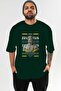 Zeus 4 Mythology Front Printed Green Oversize T-Shirt Men Women Cotton Crew Neck Tshirt - 2
