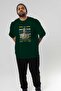 Zeus 4 Mythology Front Printed Green Oversize T-Shirt Men Women Cotton Crew Neck Tshirt - 7