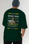 Spartacus 2 Mythology Back Printed Green Oversize T-Shirt Men Women Cotton Crewneck Tshirt - 7