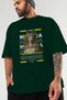 Medusa 1 Mythology Front Printed Green Oversize T-Shirt Men Women Cotton Crew Neck Tshirt - 3