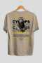 Cyclopes 1 Mythology Back Printed Beige Oversize T-Shirt Men Women Cotton Crew Neck Tshirt