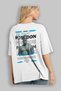 Poseidon 1 Mythology Back Printed White Oversize T-Shirt Men Women Cotton Crew Neck T-Shirt - 3