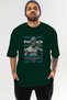 Poseidon 3 Mythology Front Printed Green Oversize T-Shirt Men Women Cotton Crew Neck Tshirt