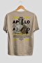 Apollo 1 Mythology Back Printed Beige Oversize T-Shirt Men Women Cotton Crew Neck Tshirt