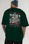 Hades 2 Mythology Back Printed Green Oversize T-Shirt Men Women Cotton Crew Neck Tshirt - 6