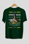 Spartacus 2 Mythology Back Printed Green Oversize T-Shirt Men Women Cotton Crewneck Tshirt